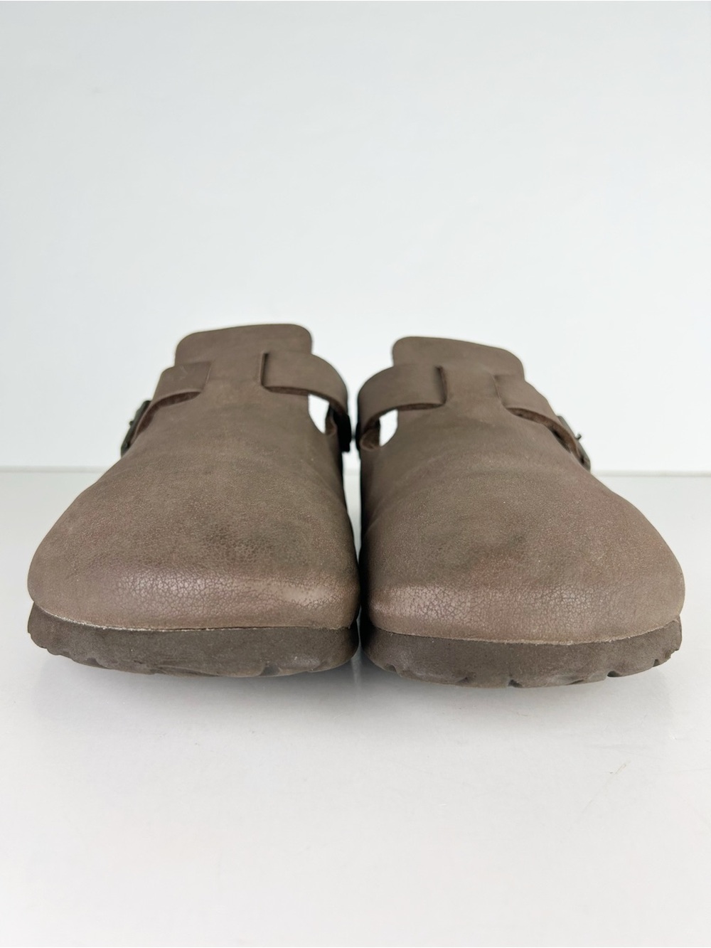 Birkenstock Boston Brown Birko-Flor Slides Mules Unisex Sandals EU 40 US L 9 - Picture 3 of 14